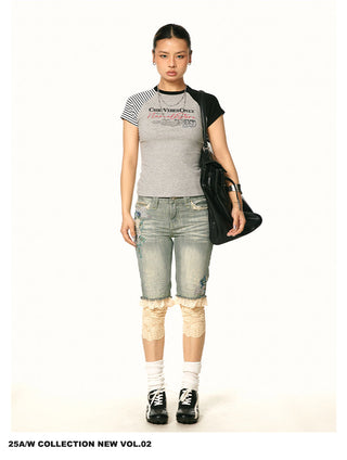 contrast shoulder Shirt