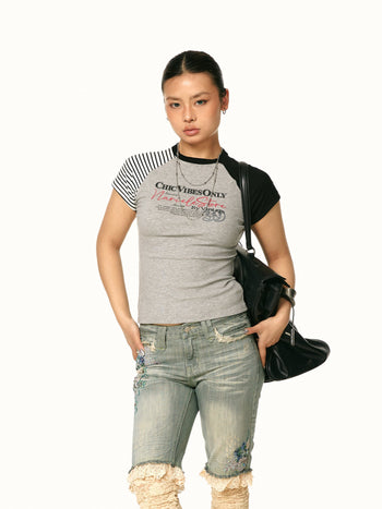 contrast shoulder Shirt