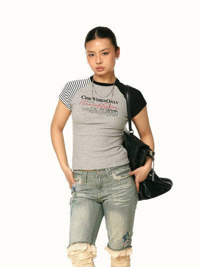 contrast shoulder Shirt