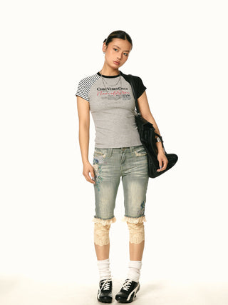 contrast shoulder Shirt