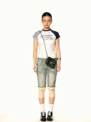 contrast shoulder Shirt