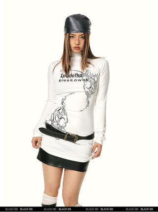 totem print dress