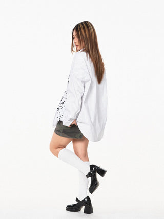 graffiti stripe shirt