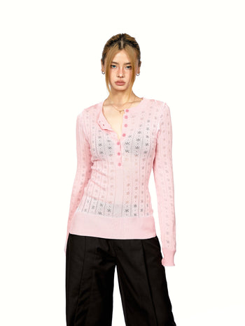 knit henley Shirt