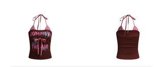halter patch vest Top
