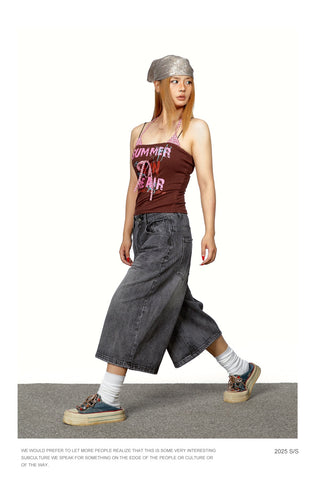 halter patch vest Top