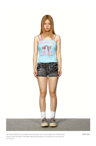 halter patch vest Top