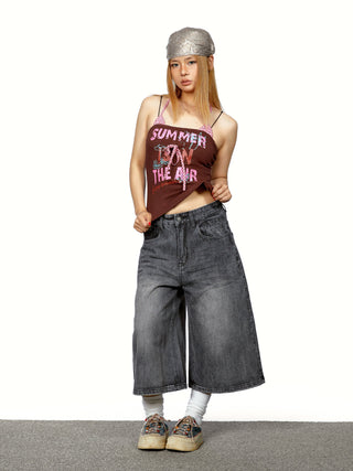 halter patch vest Top