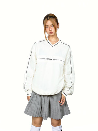contrast hoodie