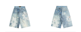 chain print shorts
