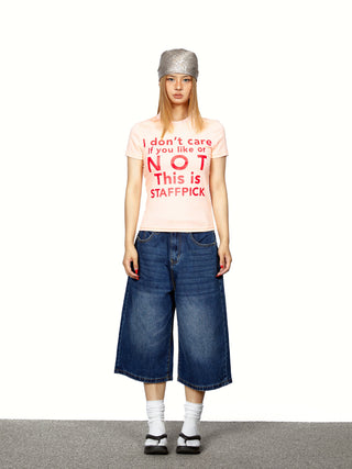 gradient denim shorts