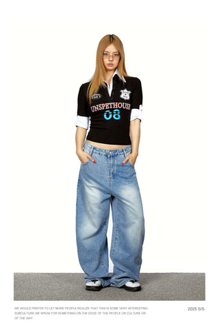 gradient wide jeans