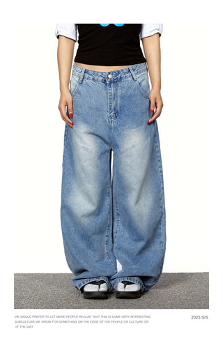 gradient wide jeans