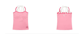 halter lace vest Top