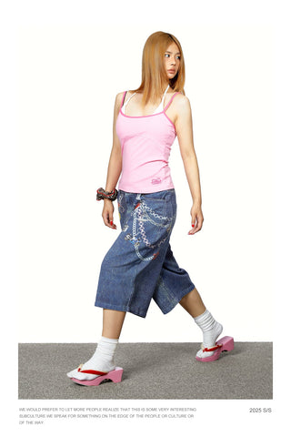 halter lace vest Top