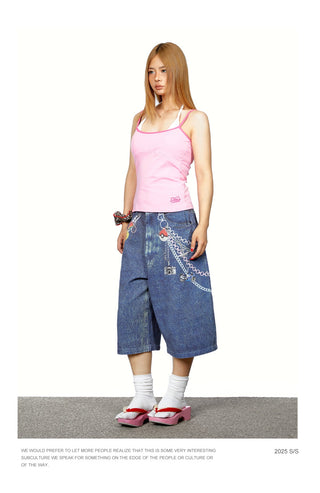 halter lace vest Top