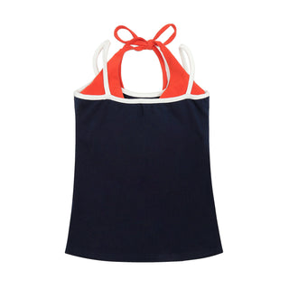 halter lace vest Top