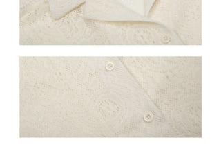 lace hollow shirt