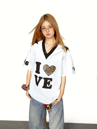 leopard patch jersey