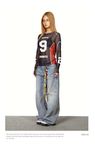 mesh long Shirt