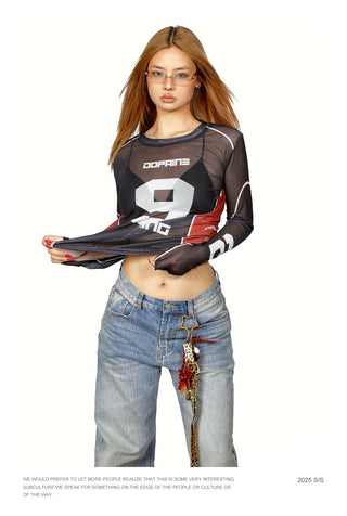 mesh long Shirt