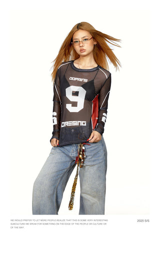 mesh long Shirt