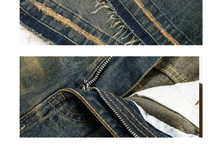 gradient denim shorts 01