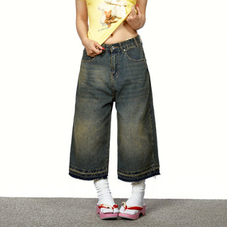 gradient denim shorts 01