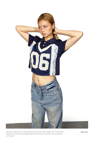 polo lace jersey