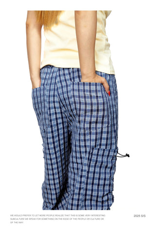 plaid overalls