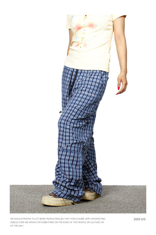 plaid overalls