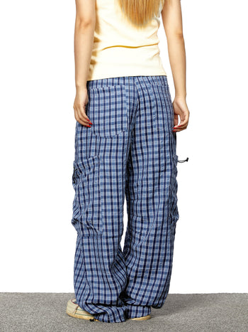 plaid overalls