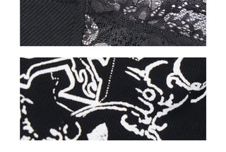 lace floral vest Top