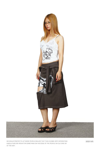 lace floral vest Top