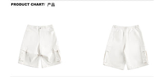 pleated work shorts