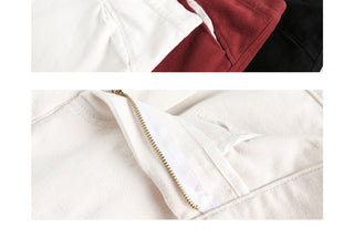 pleated work shorts