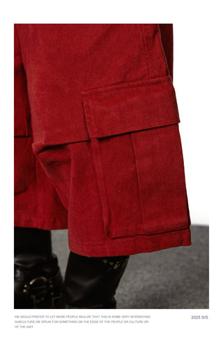 pleated work shorts