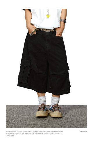 pleated work shorts