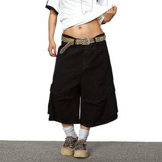 pleated work shorts