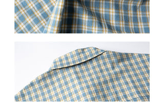 plaid pocket shirt