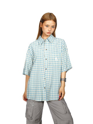 plaid pocket shirt