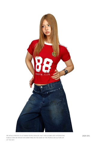 striped letter Shirt