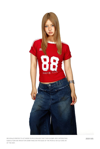 striped letter Shirt