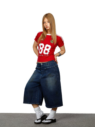 striped letter Shirt