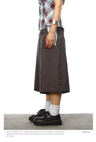 plaid cropped pants