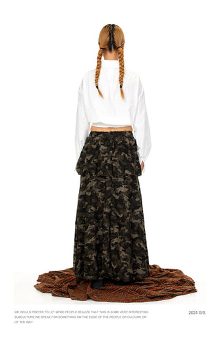 camouflage work skirt