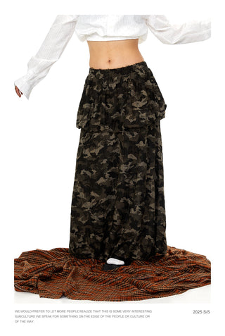 camouflage work skirt