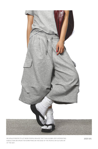 drawstring sweat shorts