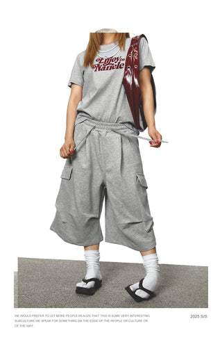drawstring sweat shorts