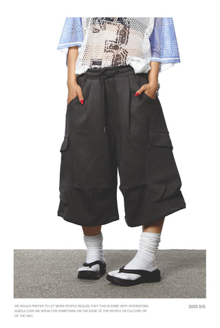 drawstring sweat shorts